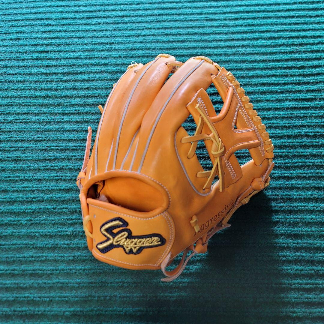 久保田スラッガー　硬式用　内野手　オレンジ×タン　新品　KSG-AR3　袋付