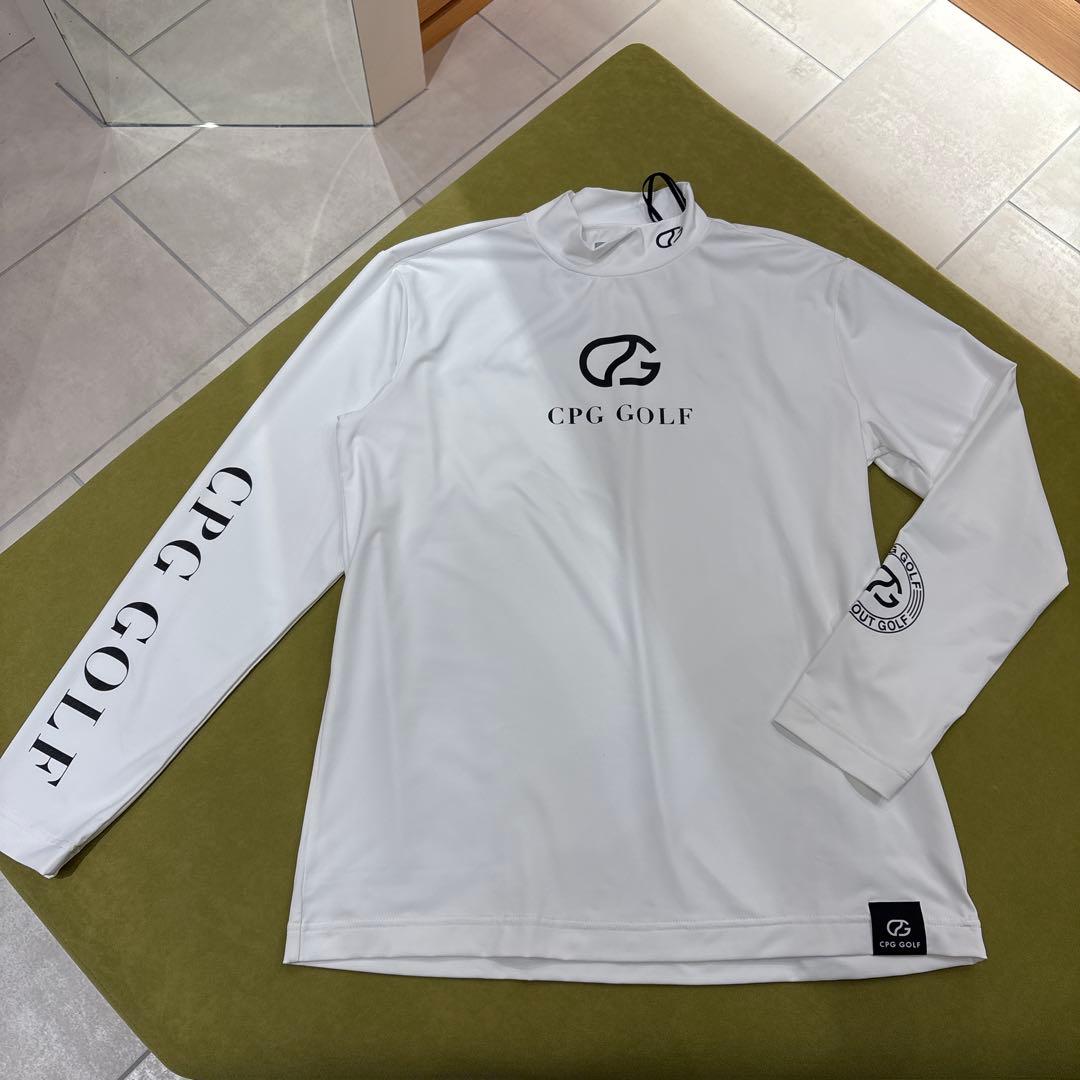 CPG GOLF 長袖ハイネックシャツ ホワイト