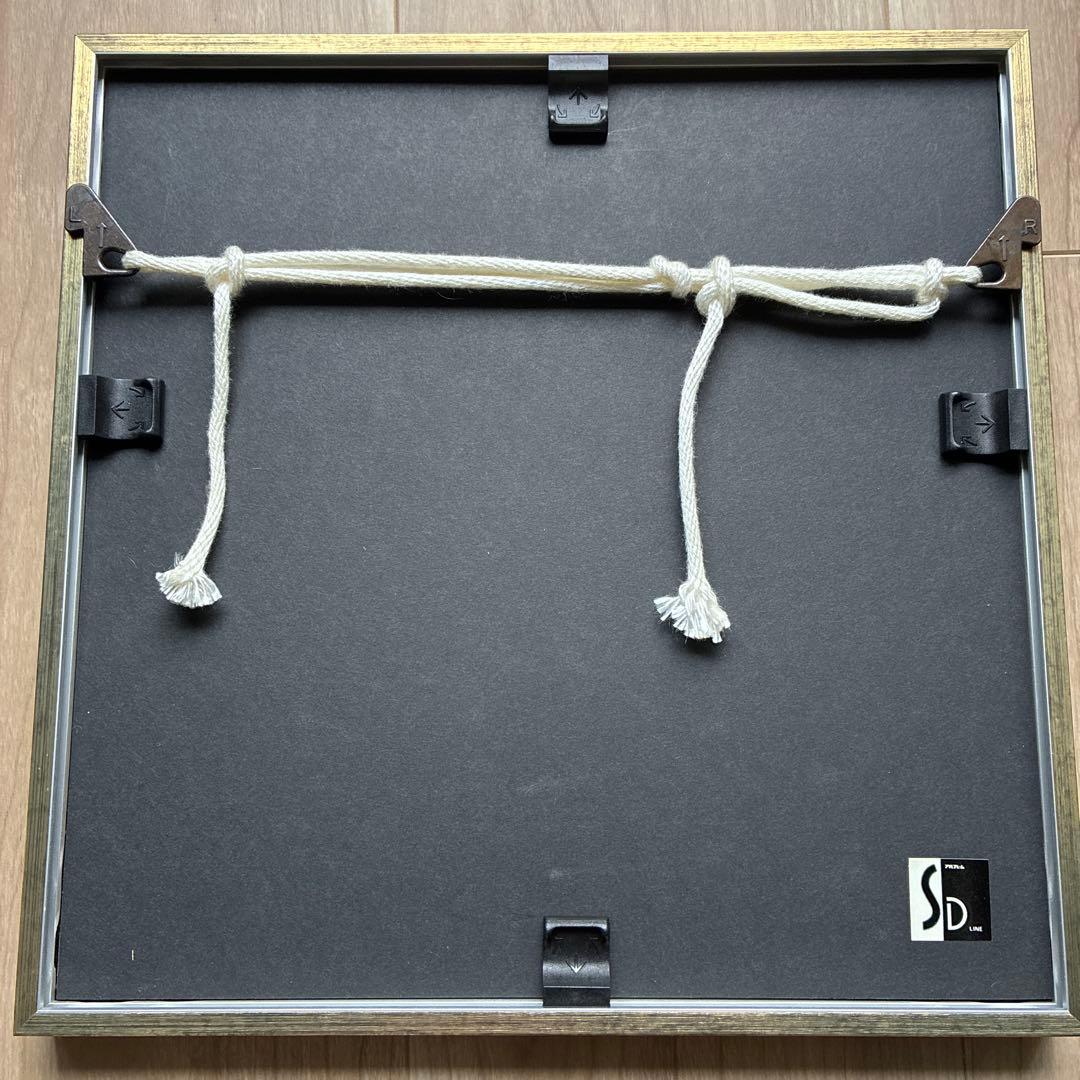 早川義孝 蝶 ブルー 原画 額付き