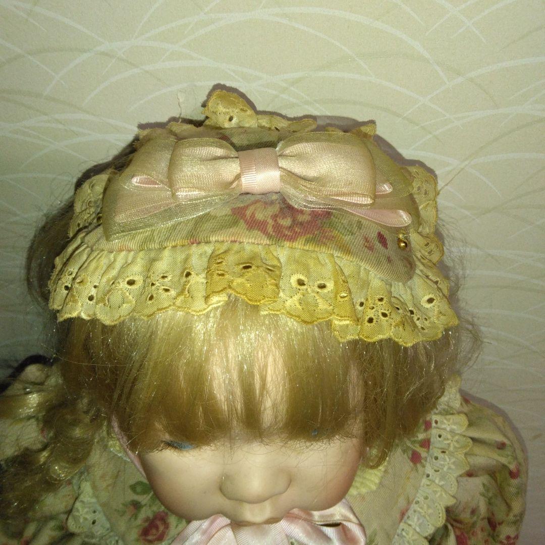 花柄ドレスの女の子リアルな人形 約60cm