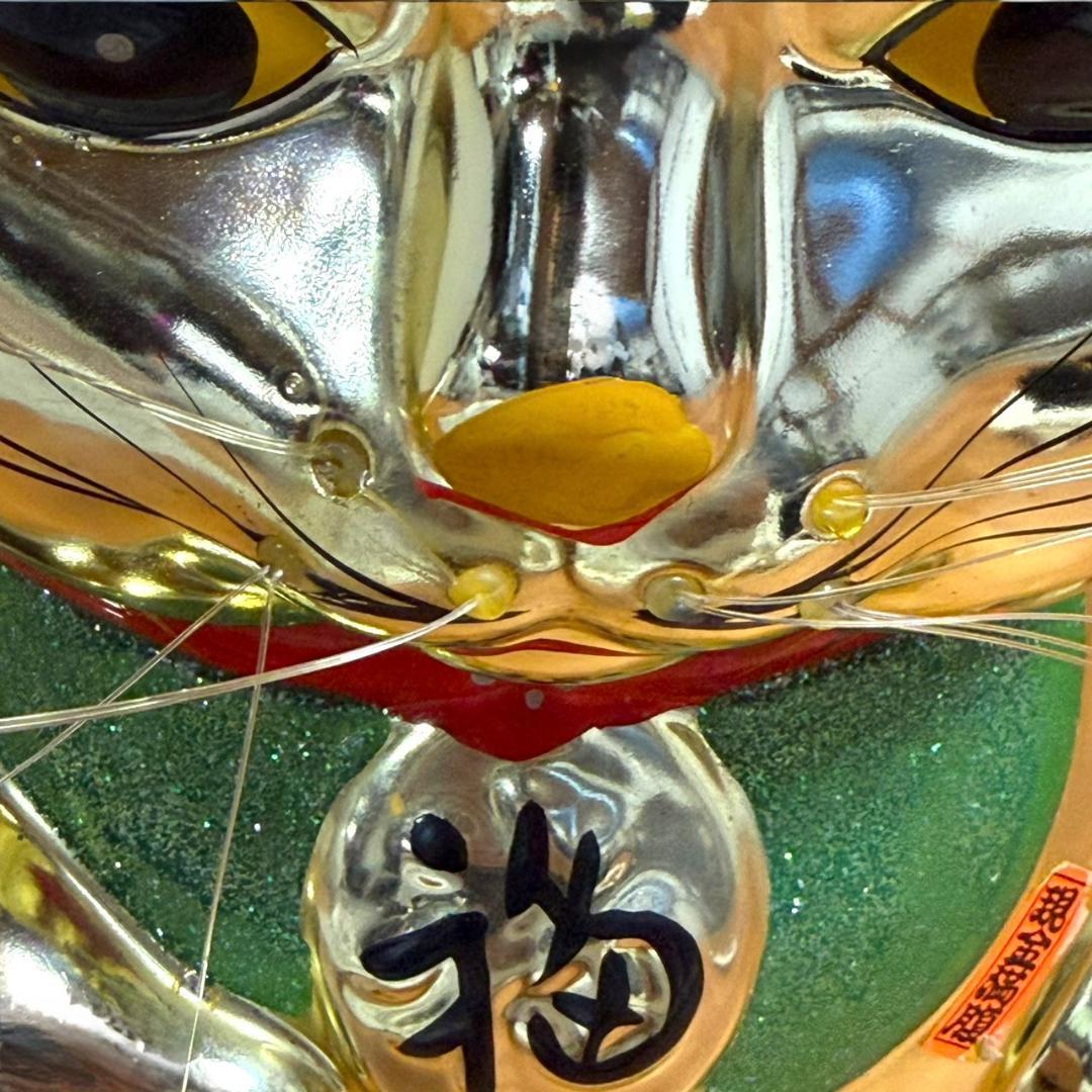 ☆送料無料 開運 金運上昇 幸せを招く 幸運の金色 招き猫 黄金 貯金箱 宝くじ