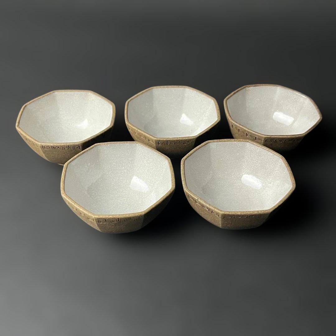 唐物 朱泥煎茶碗 五客 清朝期 中国美術 古玩 SH47