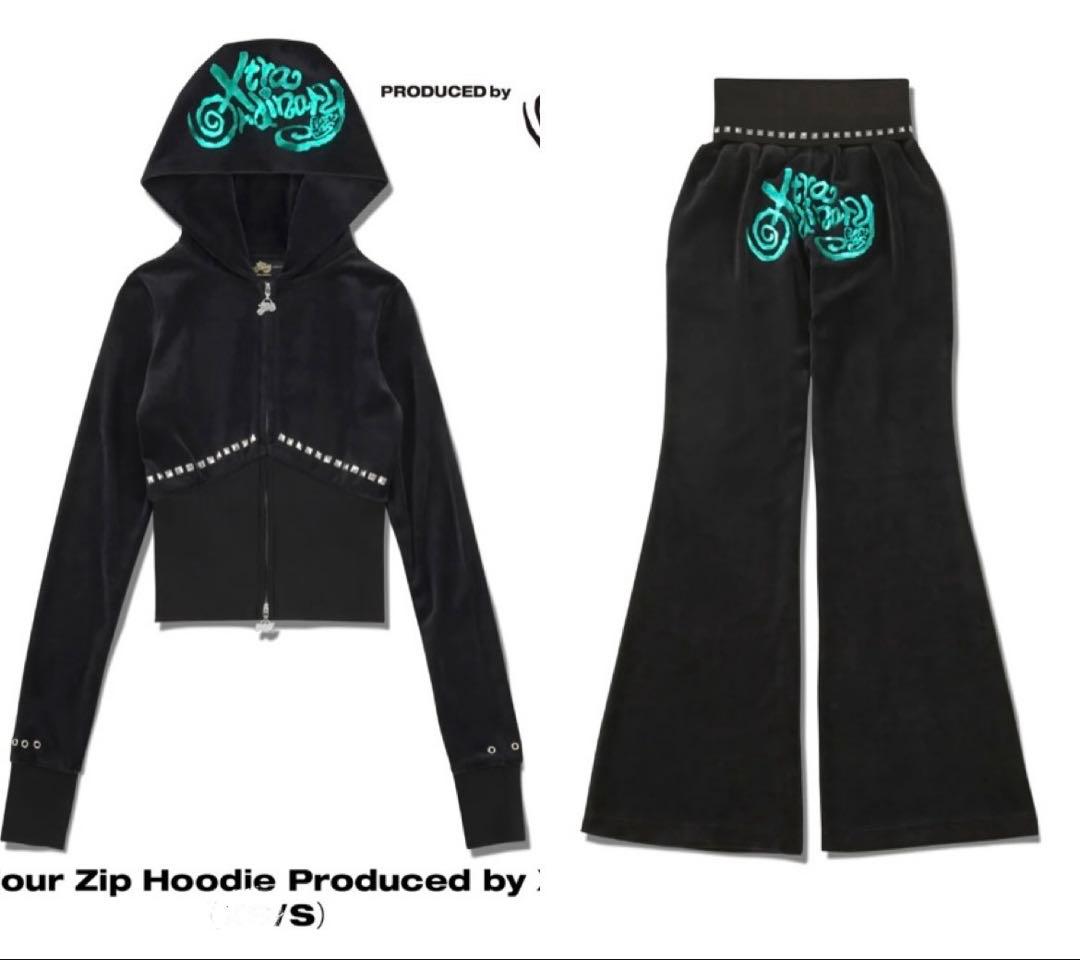 XG Velour Zip Hoodie/Flare Pants Sサイズ