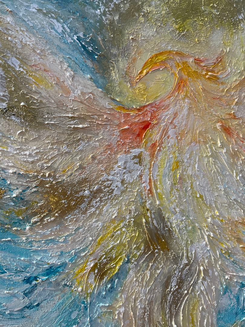 インテリア/絵画/アート/抽象画/モダン/ホテル/ゴールド/オーラ/鳳凰/不死鳥