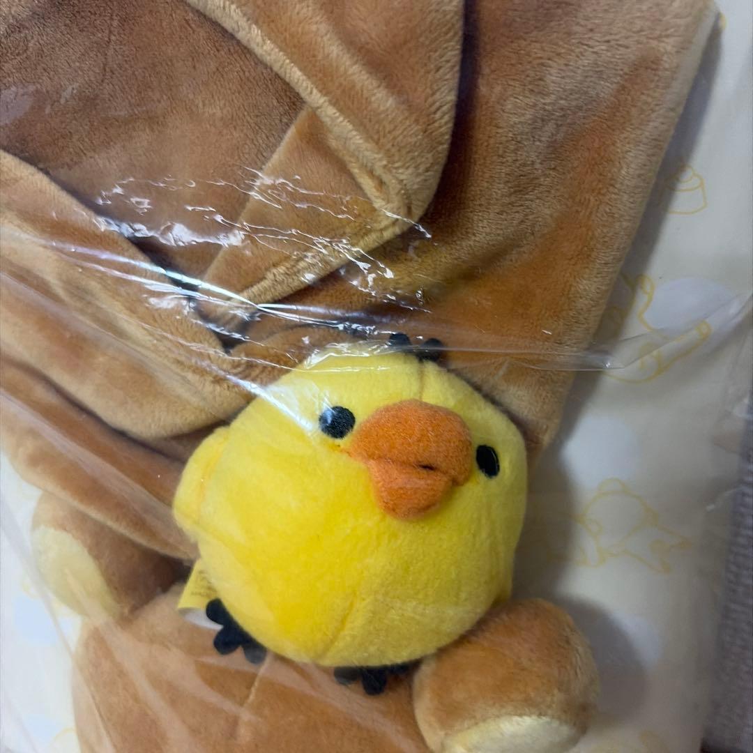 リラックマ　キイロイトリ　ぬいぐるみ　マフラー　糸目