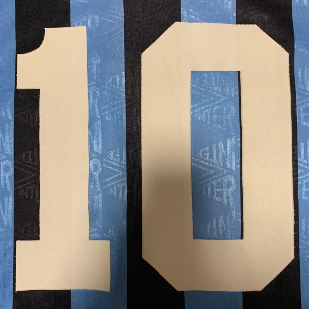 インテルミラノ　92/93ホーム　No.10ベルカンプ　Lサイズ　アンブロ