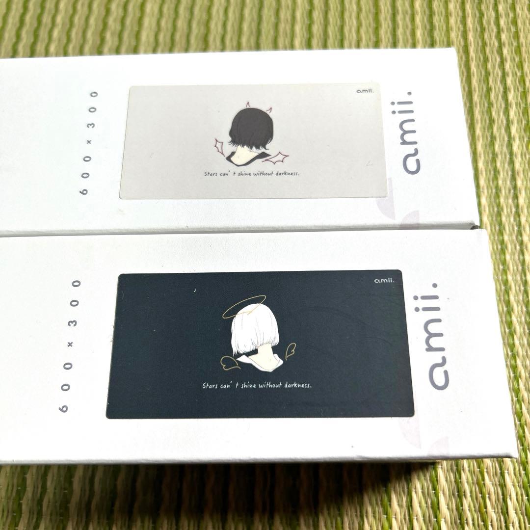 amiiのプレイマット「てんしちゃん」＆「あくまちゃん」2本セット　未開封未使用