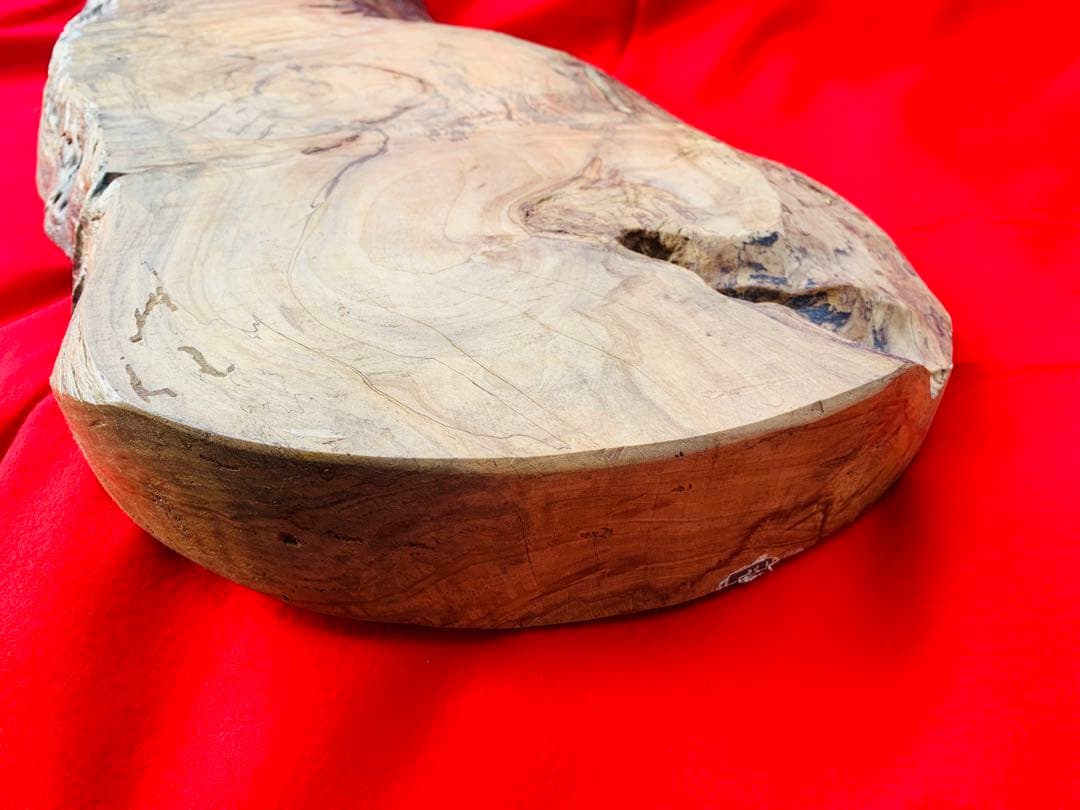 一枚板 花台 盆栽台 置き台 飾り台 無垢 昭和 アンティーク 古道具 ③