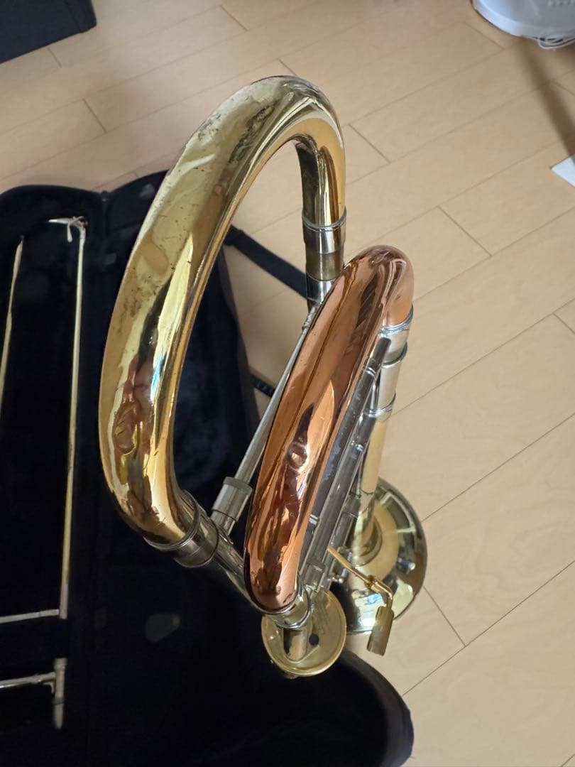トロンボーン本体 ゴールド ブロンズ　値下げ。