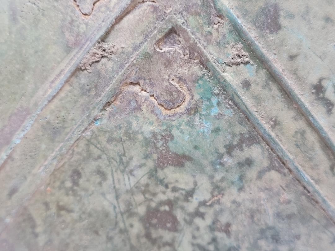 古青銅造 三足両耳 香炉 春秋戦国漢時代 高さ約31.5cm