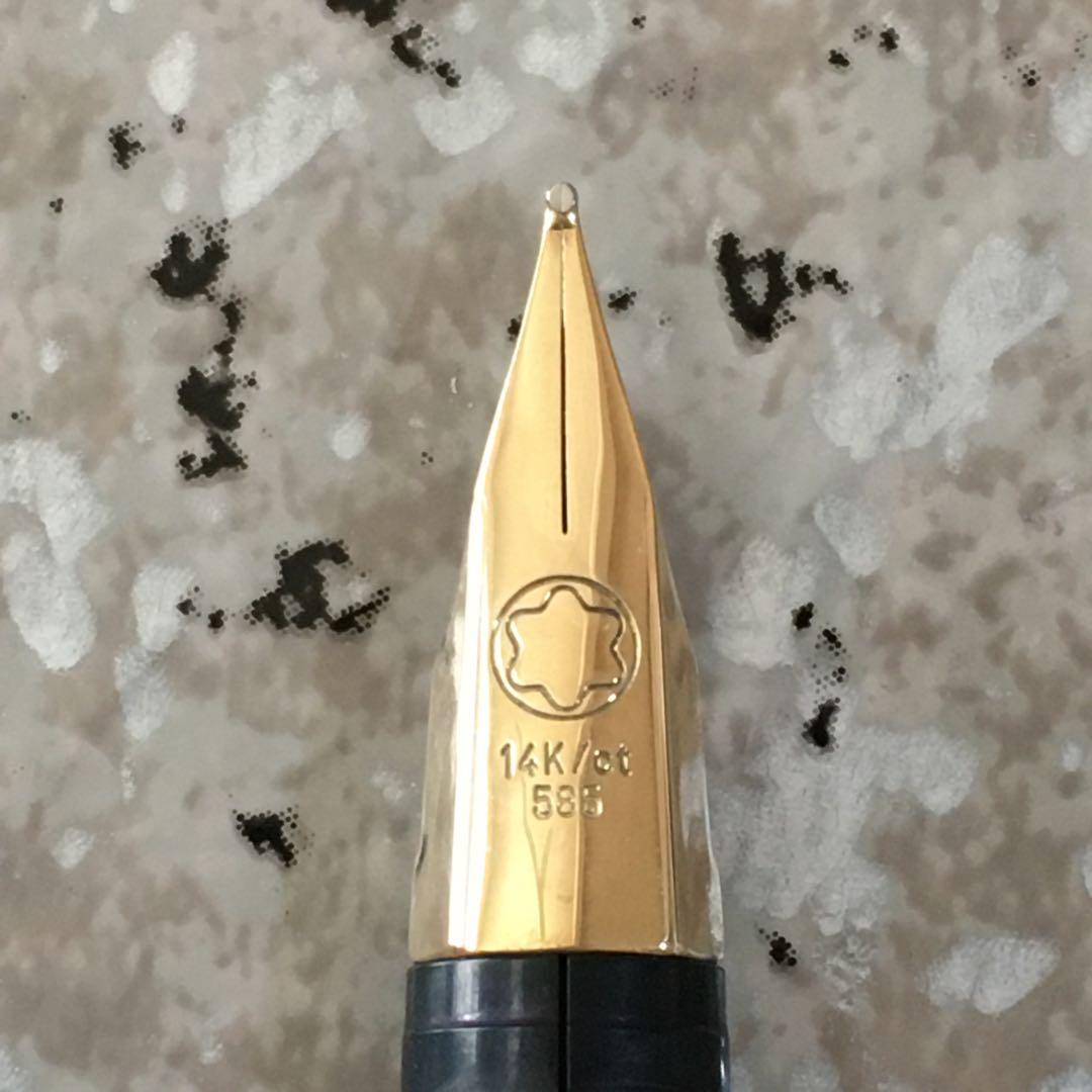 #0009 オーバーホール済み 万年筆 モンブラン MONTBLANC 14k