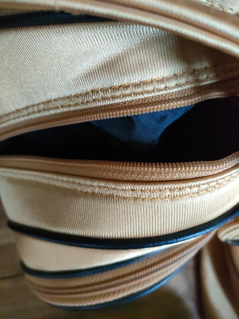 美品 ミッキー ディズニー キャディバッグ ゴールド Disney ゴルフバッグ