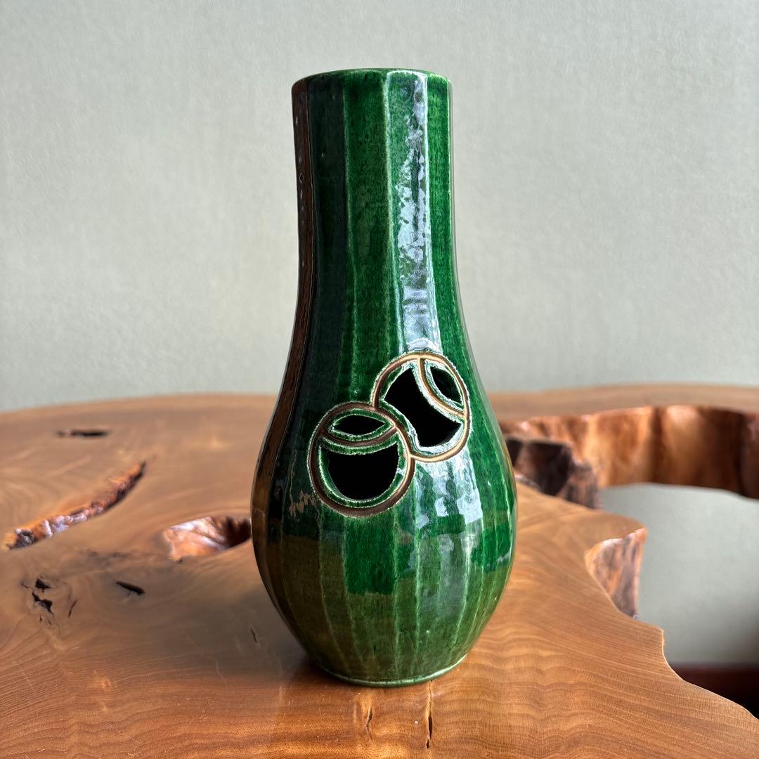 杓立 川崎和楽 楽焼 茶道具 共箱