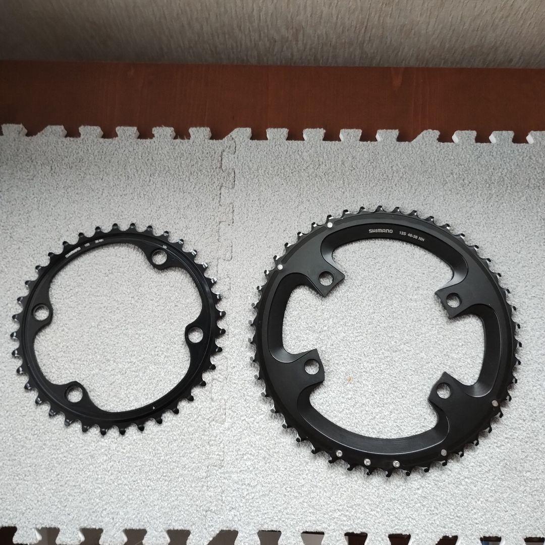 Shimano チェーンリング 12S 46T 36T 　FC-R９２００