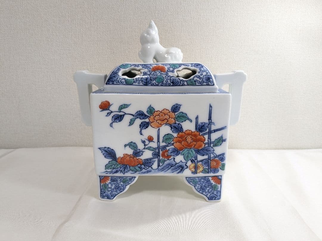 有田焼 冬山作 香炉 茶道具