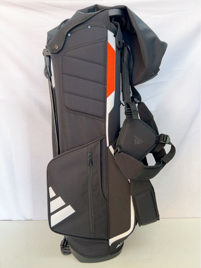 7AAM026 美品 アディダス 軽量 キャディバッグ adidas ブラック