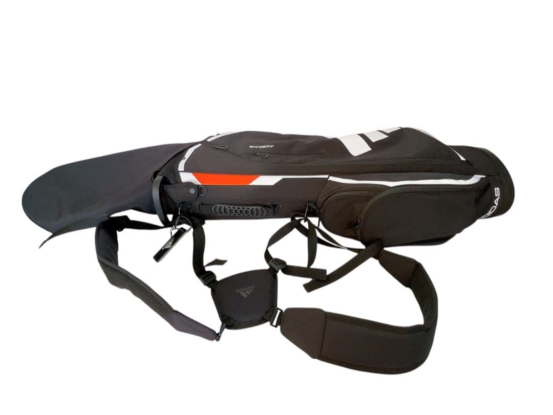 7AAM026 美品 アディダス 軽量 キャディバッグ adidas ブラック