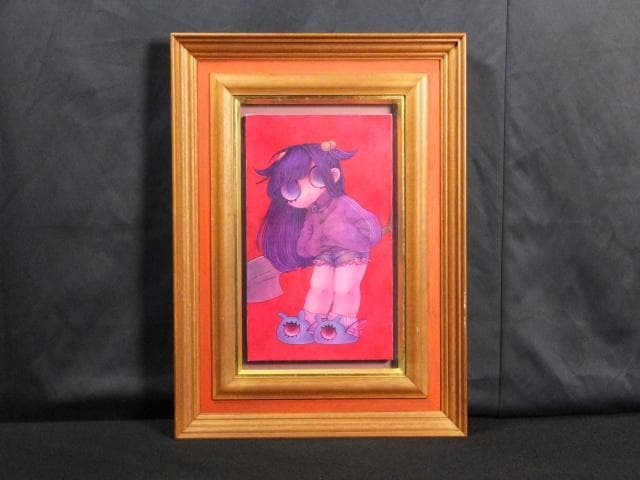 現代アート　吉田有花　直筆サイン 作品証明書『スコップ』アクリル絵具 0418Q