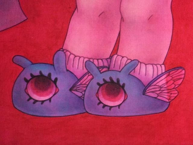 現代アート　吉田有花　直筆サイン 作品証明書『スコップ』アクリル絵具 0418Q