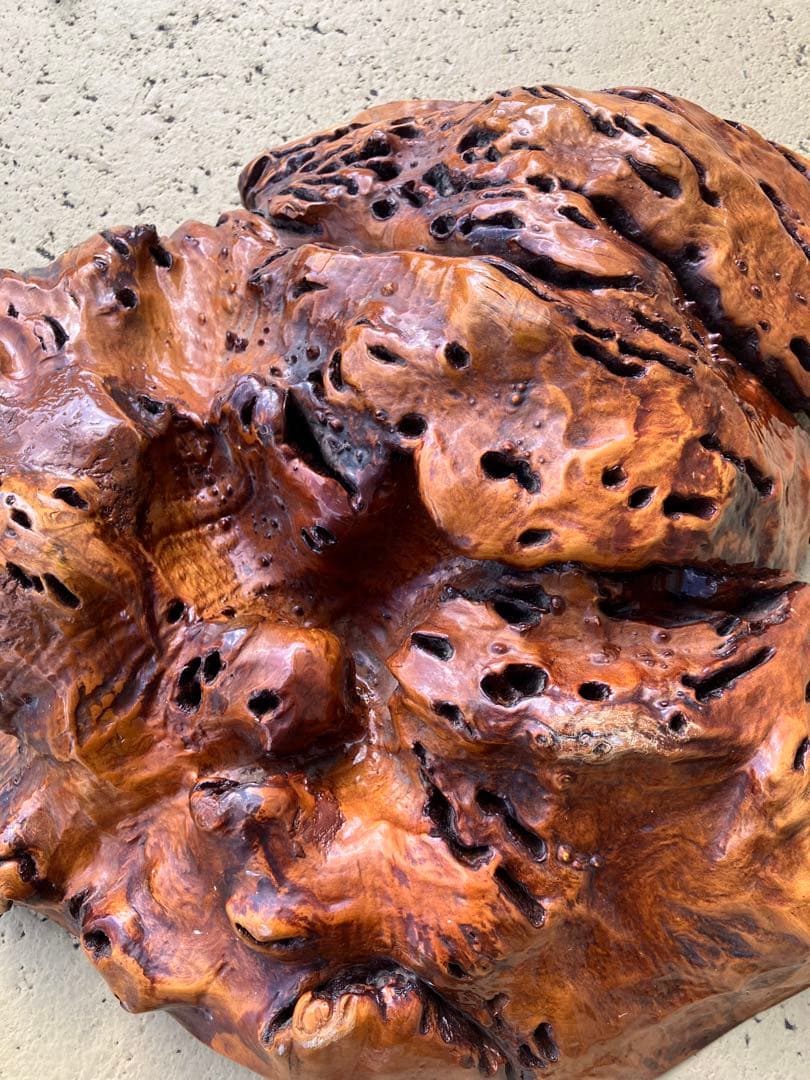 自然木　インテリア装飾　盆栽台　天然木　瘤　原木　花台　玉杢　ビンテージ　骨董台