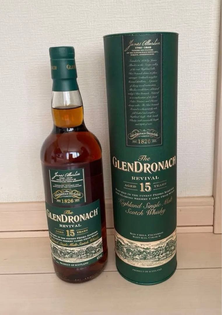 新品　旧グレンドロナックREVIVAL 15年 ウイスキー　ノンチル　ノーカラー