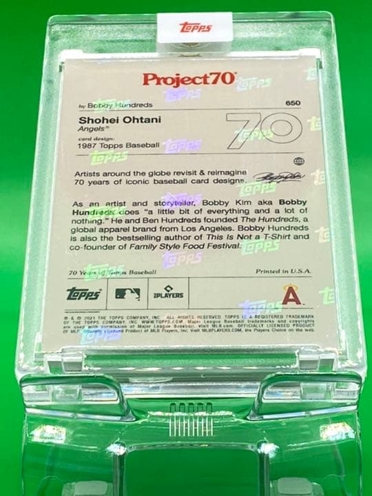 大谷翔平ToppsProject70カード650-ボビー・ハンドレッズ