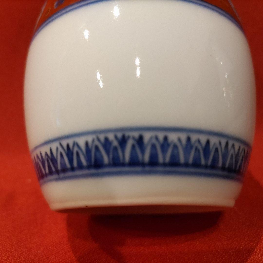 11代 今右衛門 錦丸紋模様酒器 盃5点 徳利2点 色鍋島 有田焼 お猪口 共箱