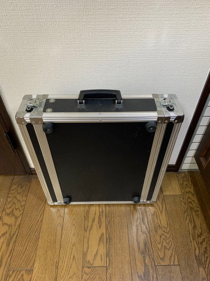 2U ラックケース 奥行き　約36cm アルミ・木