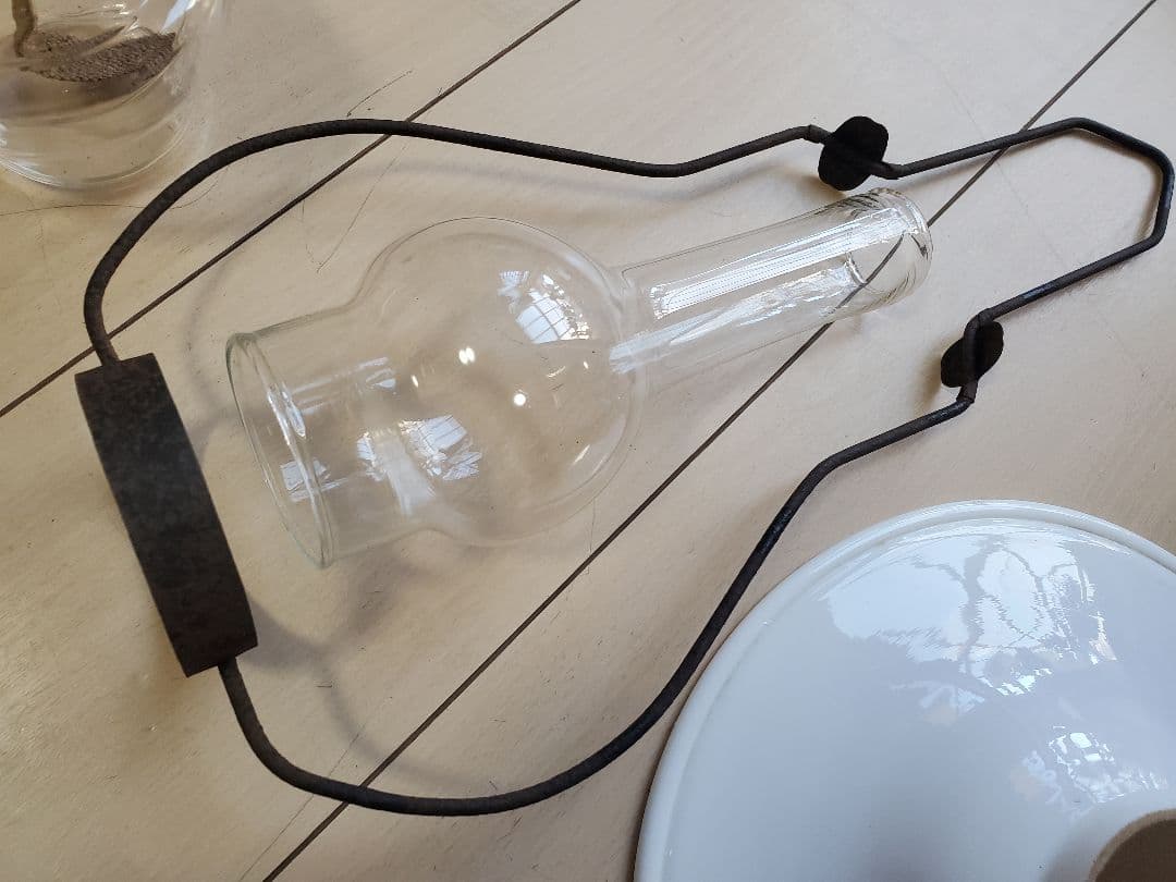 明治大正期アンティークオイルランプ