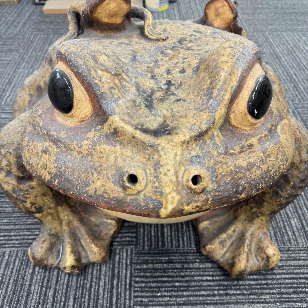 信楽焼 親子蛙 かえる 置物 蛙 カエル 縁起物