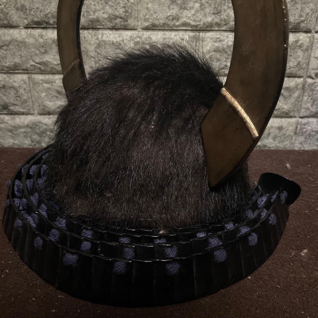 脇立て付総髪形変わり兜　　武具　甲冑　鎧　兜