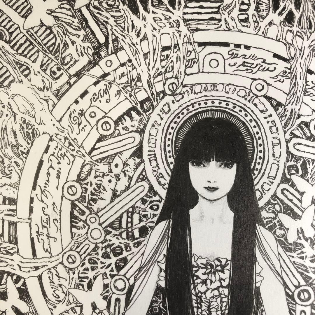 巡る時間と世界の終わり、そして始まり　【肉筆絵画】