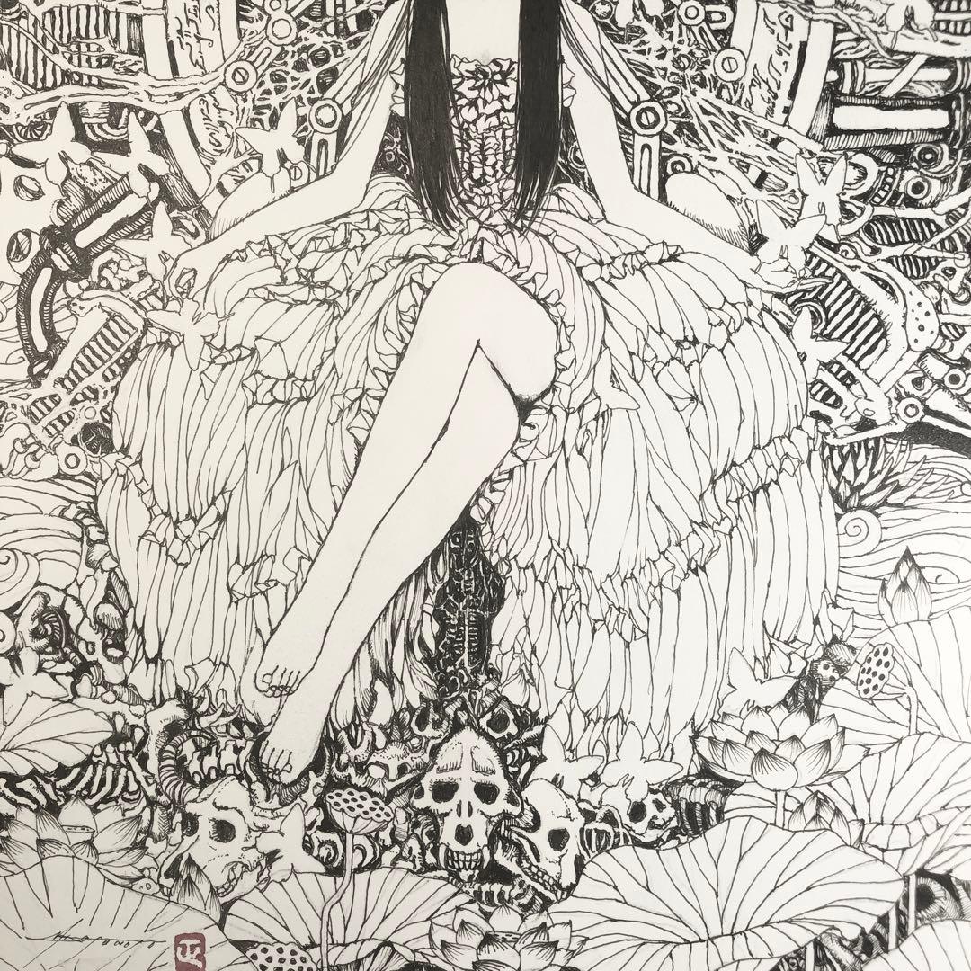 巡る時間と世界の終わり、そして始まり　【肉筆絵画】