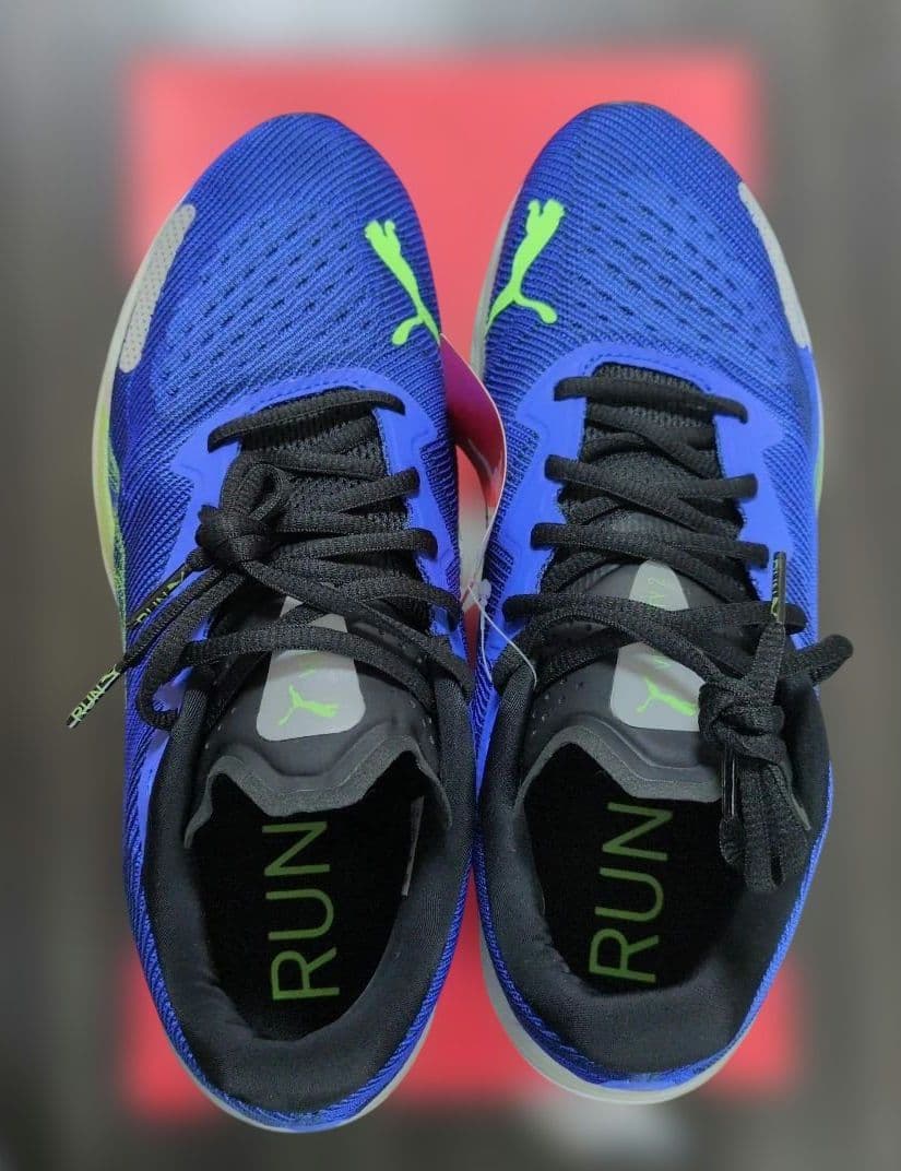 PUMA 　ランニングシューズ　 青/緑　26.0cm