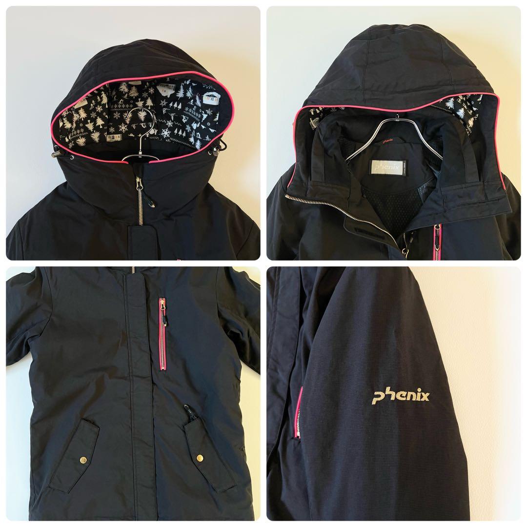3310【美品】フェニックス　ジャケット パンツ 上下セット 黒　ピンク　M L
