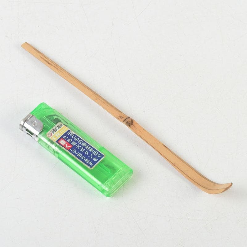 茶道具　表千家十三代即中斎　自作茶杓　銘百万石　共筒共箱　V　9656