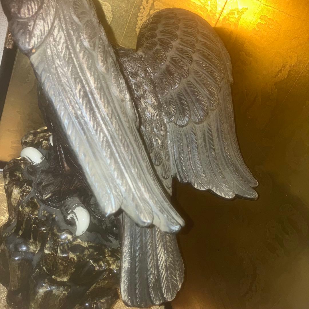 【超特級呪物】運気を鷲づかみする自由と成功の象徴　九谷焼　鷲のシンボル像　縁起物