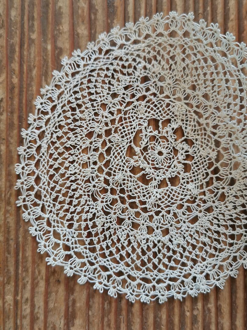 アンティーク アルメニア or タティングレース プチドイリー 花型/星型 細雪