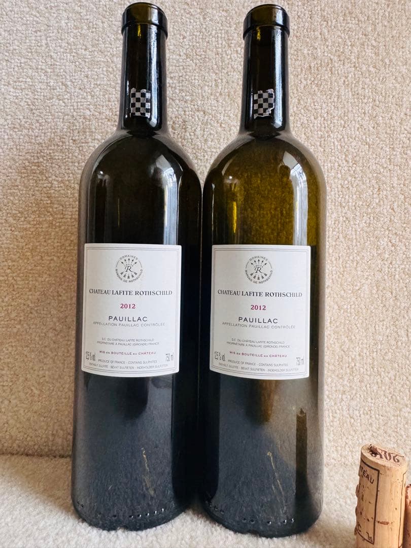 【空瓶】シャトー・ラフィット　ロートシルト　2012 四本セット【空瓶】