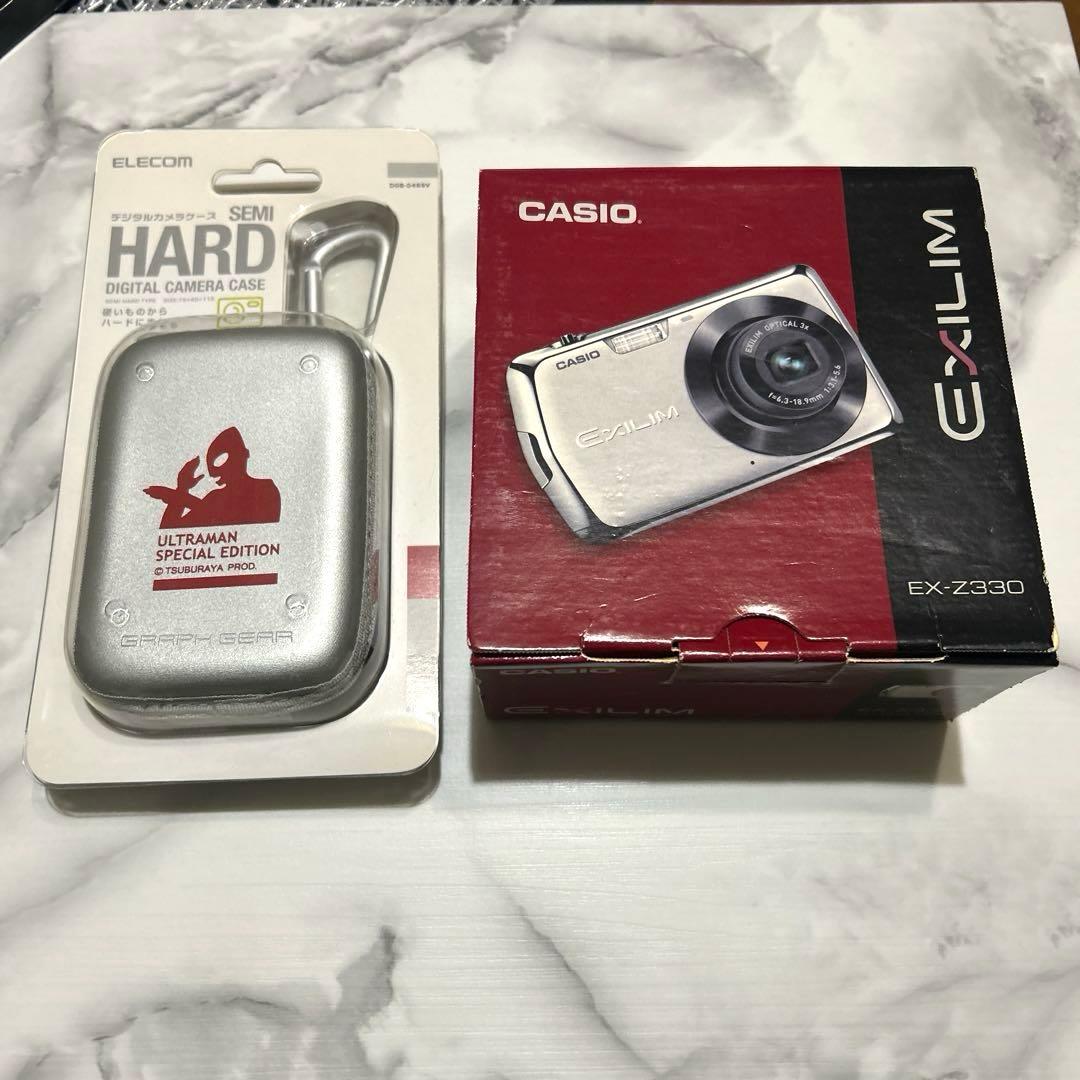 未使用品600台限定品ウルトラマンCASIO EXILIMEX-Z330パープル