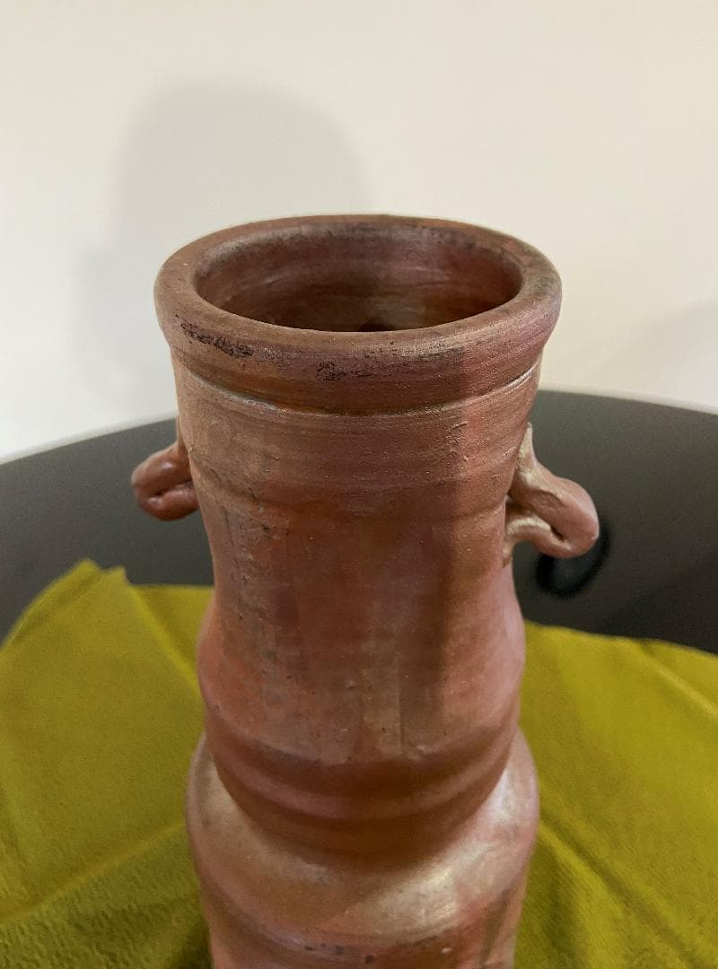 丹波立杭焼無形文化財 ／正元直作 造／ 花入