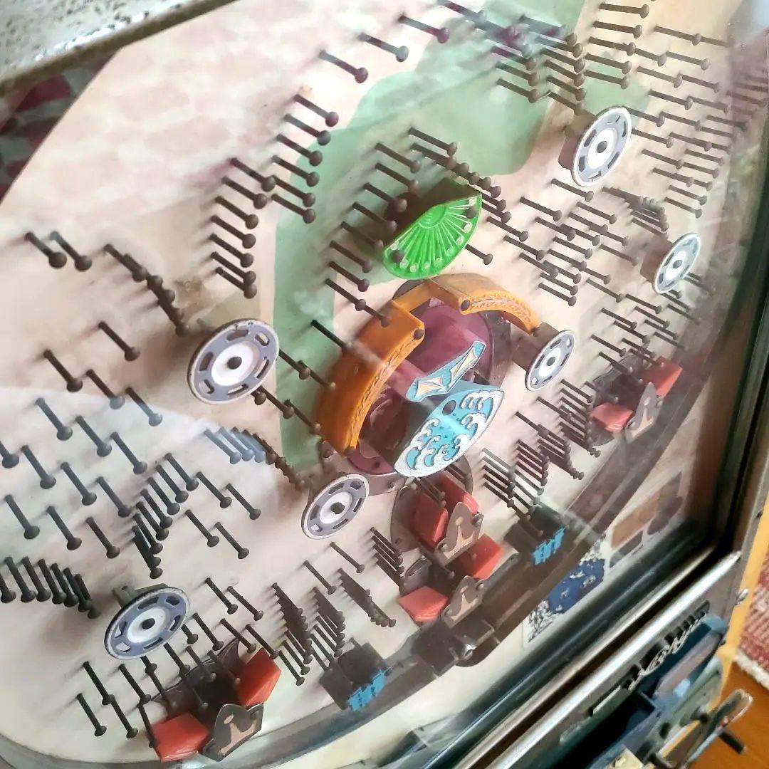 希少 ヴィンテージ 手打ち パチンコ台 Nshijin 70年代