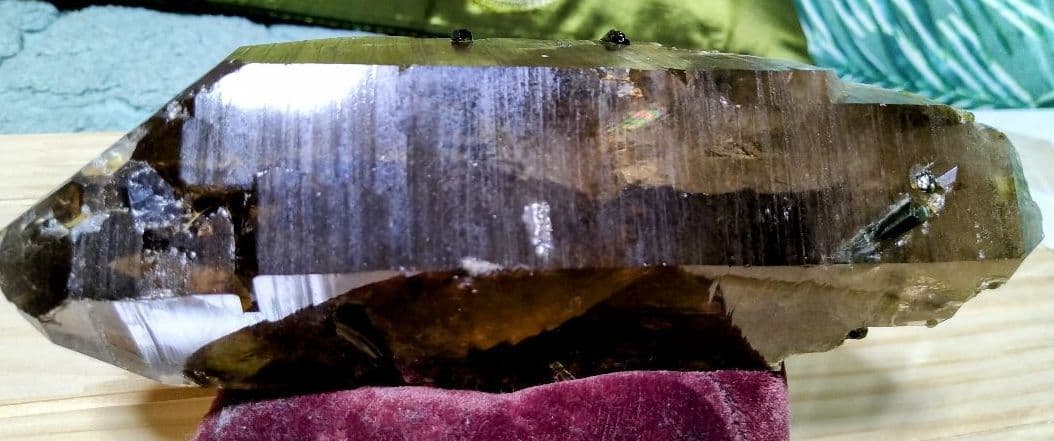 グリーントルマリン入りシトリンポイント