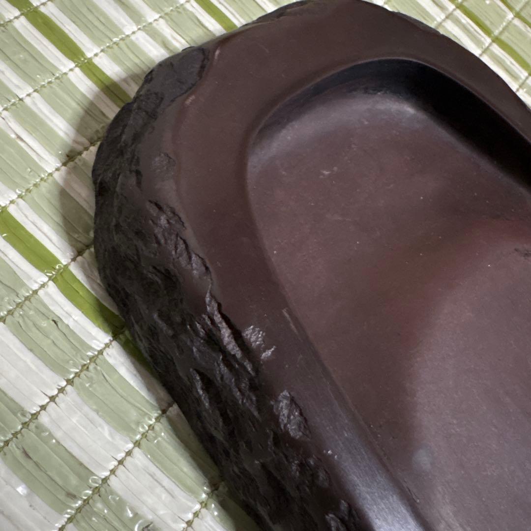 赤間硯　昭竜山 作　硯　書道　書　墨汁　墨　工芸品　骨董品　18cm