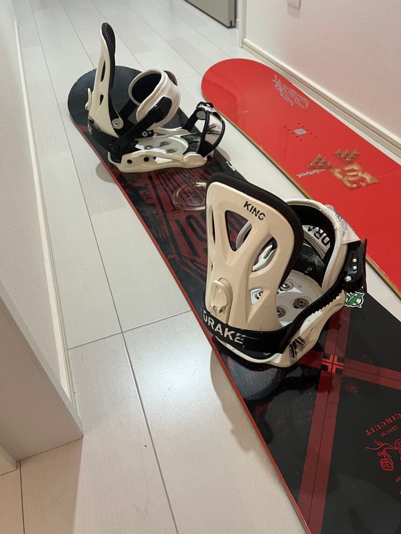 スノーボード　ビンディング付き板&板のみ　2枚セット※購入前コメント下さい