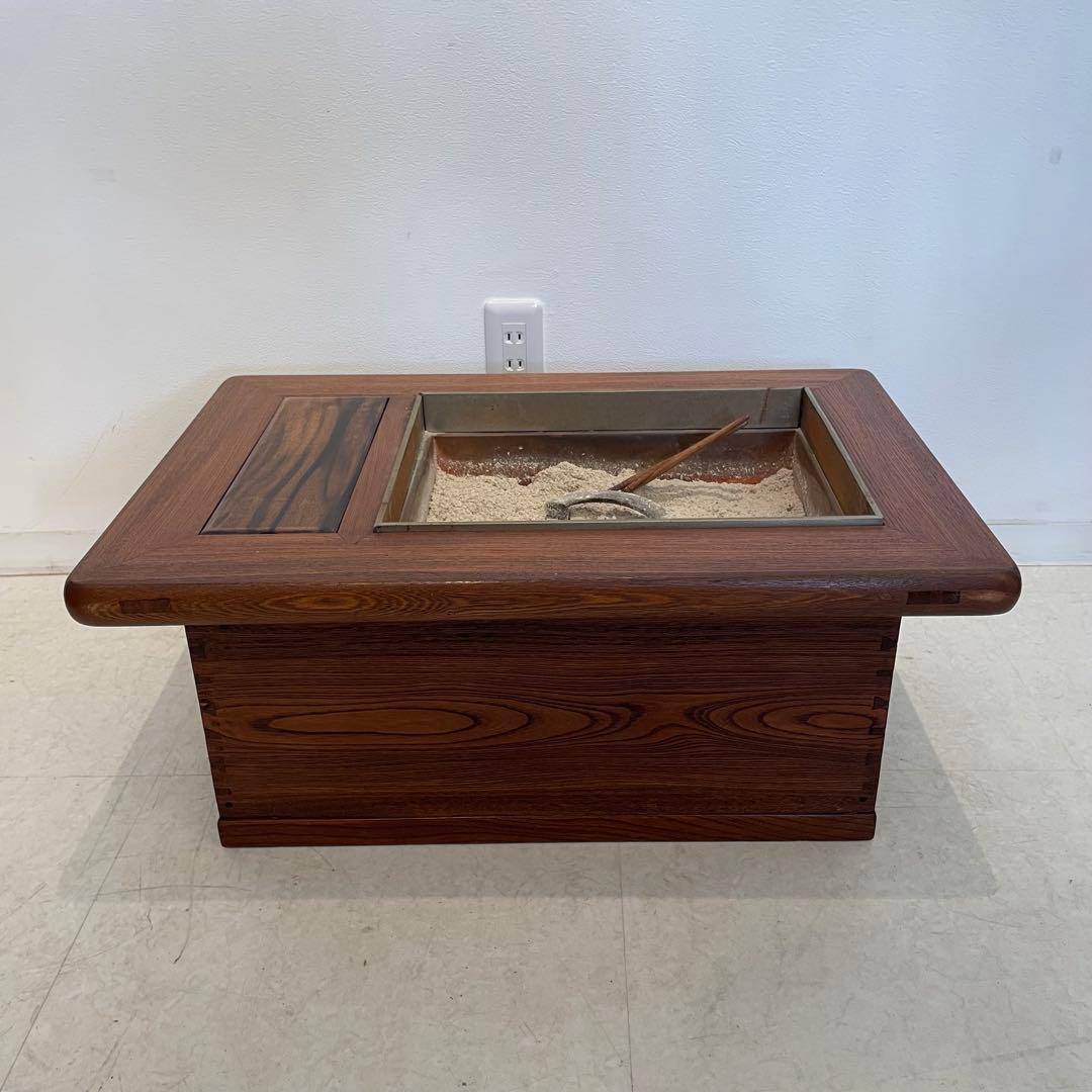 長火鉢 箱火鉢 小型 囲炉裏 木製 アンティーク