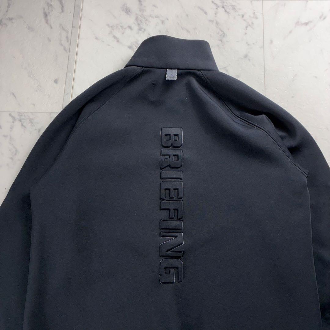 極美品 ブリーフィング 3dロゴ ハーフジップ ブラック XS ゴルフ ジム