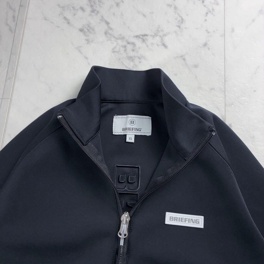 極美品 ブリーフィング 3dロゴ ハーフジップ ブラック XS ゴルフ ジム