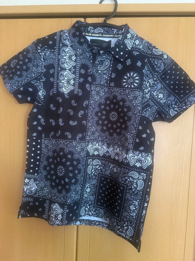 #FR2golf ペイズリー柄 半袖ポロシャツ　レディース