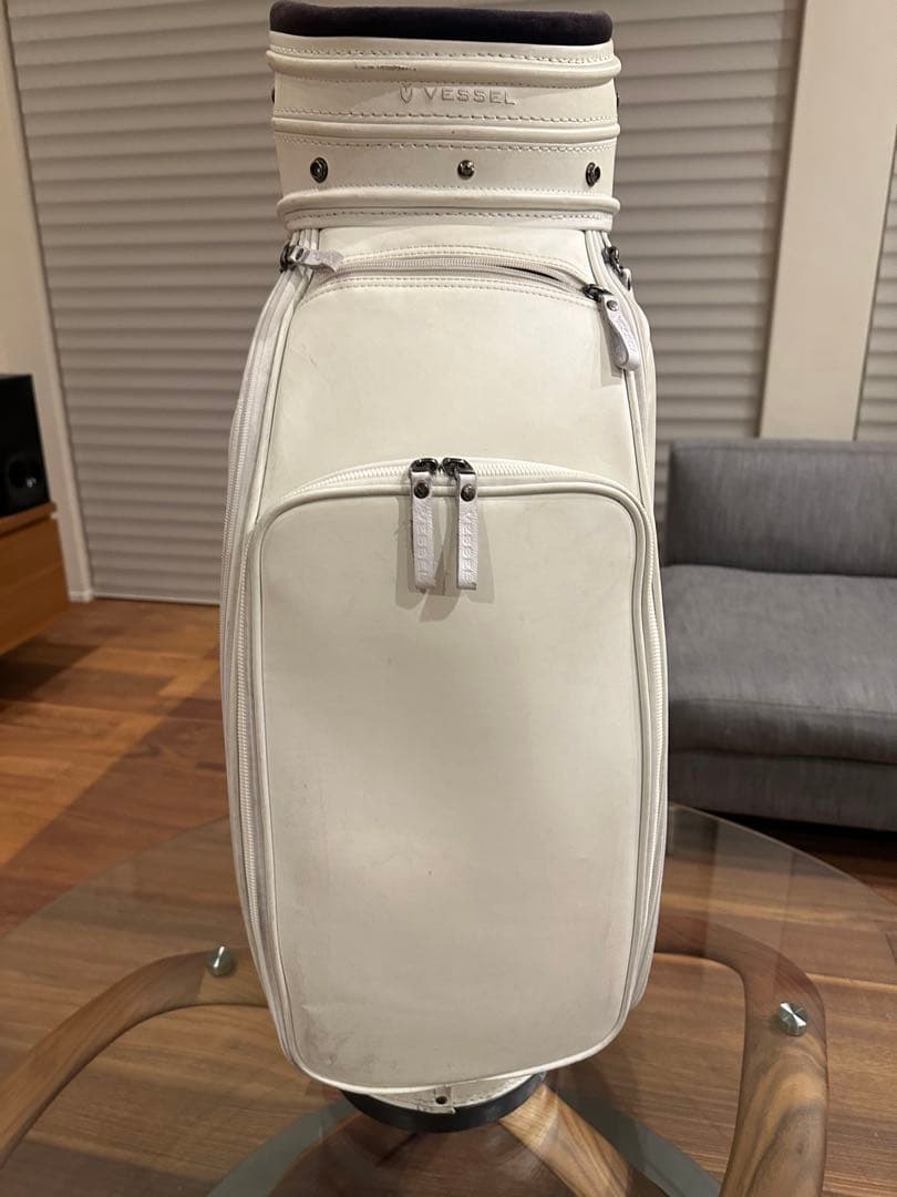 Vessel ホワイト キャディバッグ